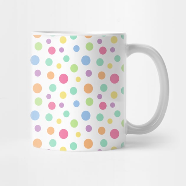 Polka Dot Party (Pastel Rainbow) by designminds1